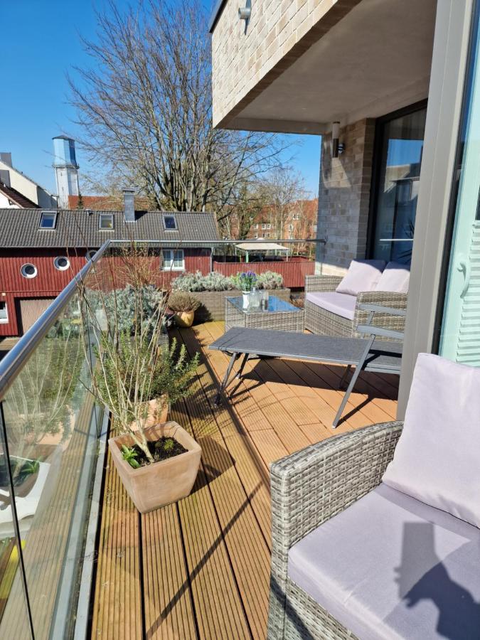 Moderne Penthouse Wohnung Schleswig Dış mekan fotoğraf
